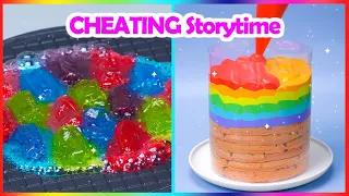 😡 CHEATING Storytime 🌈 Satisfying Rainbow Cake Decoration Recipes