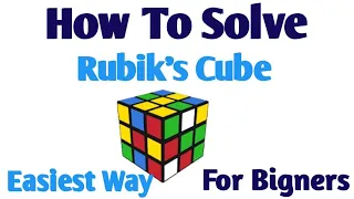How to solve Rubik's cube 😱 3×3 Cube   puzzle solutions step by step