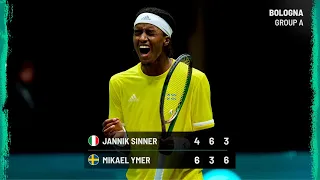 Sinner v M. Ymer | Italy v Sweden | Day 6 Match 2 Highlights
