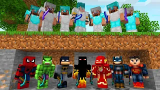 CAÇADOR vs ATHOS SUPER HERÓI no MINECRAFT