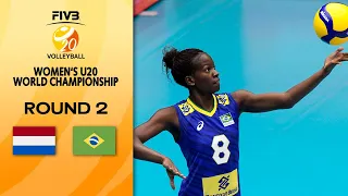 NED vs. BRA - Full Match | Round 2 | Women's U20 Volleyball World Champs 2021