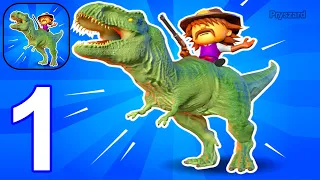 Dino Commander - Gameplay Walkthrough Part 1 Tutorial Level 1-6 Dino War Army (iOS, Android Gameplay