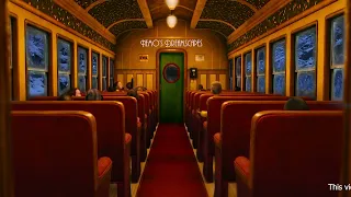 You're on the Polar Express (train ambience w/ dreamy oldies Christmas music) 3 HOURS ASMR