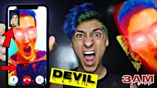 DO NOT FACETIME YOUR FRIEND AT 3AM!! *OMG HE TURNED INTO DEVIL*