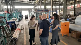 Welcome Iraq client to visit our factory