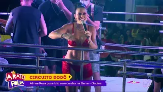 Circuito Dodô: Alinne Rosa anima a galera com trio sem cordas