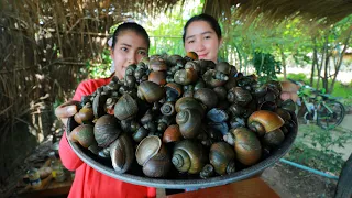 Yummy Snail Curry Cooking White Noodle - Cooking With Sros