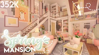 Bloxburg |ೃ⁀➷ Floral Spring Mansion * ˚ || House Build || No Large Plot || Daislillia ❀