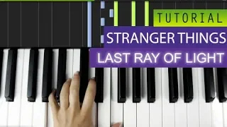 Stranger Things - Season 2 Final Trailer - Last Ray Of Light Piano Tutorial + MIDI Download