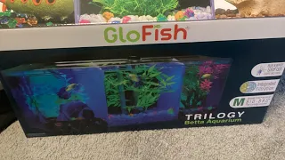 Glofish Trilogy Betta Aquarium Unboxing