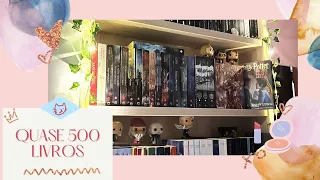 BOOKSHELF TOUR 2023 | tour pela estante de livros (quase 500 livros)