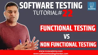 Software Testing Tutorial #22 - Functional Testing vs Non Functional Testing