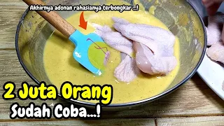 TERBONGKAR !!! TERNYATA AYAM CHICKEN CRISPY ALA KFC CUMAN PAKAI TEPUNG DAN BUMBU RUMAHAN AJA