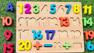 Best Learn Numbers Puzzle With Play Doh | Preschool Toddler Toy Learning Video |