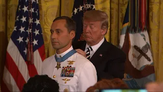 Trump Awards Medal of Honor to SEAL Team Leader