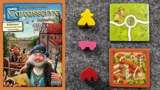 WHAT'S NEW Carcassonne Expansion 5: Abbey and Mayor, plus PLAYTHROUGH and RANKING (Reupload)