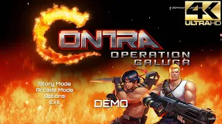 Contra Operation Galuga PC 4K Demo Gameplay - Story Mode: Bill Rizer