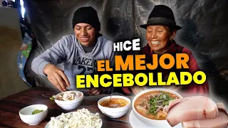 Rico ENCEBOLLADO CON PAPA (hecho a leña) | Juvenal