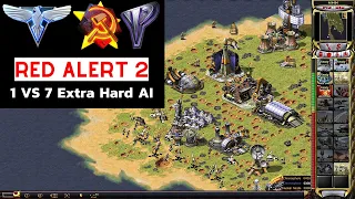Red Alert 2 Yuri's revenge | 1 Russia vs 7 America (Extra Hard AI)