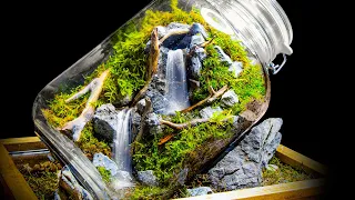 Running Waterfalls in a Jar (Moss Terrarium)