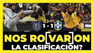 Análisis caliente del Ecuador 1 Brasil 1 Fecha 15 Eliminatorias Sudamericanas Qatar 2022 🇪🇨🇧🇷🏆