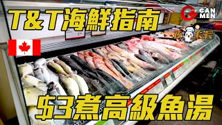 加拿大買海鮮指南 T&T抵唔抵？ $3魚頭變濃白魚湯 超肥美蒸魚 夜鬼食晨