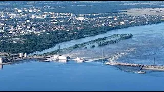 ⚡️ВЗРЫВ НА КАХОВСКОЙ ГЭС! Видео последствий