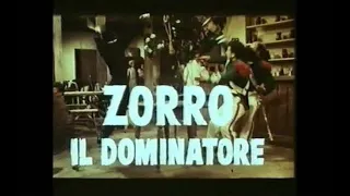 Zorro il dominatore (La última aventura del Zorro, 1969) Trailer Italiano d'epoca