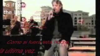 Andrea Bocelli Besame mucho with lyrics and English translation