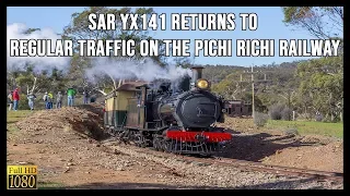 SAR Yx141 Steam Loco Returns to Regular Traffic on the Pichi Richi Railway 2/6/19