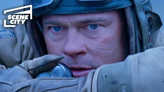 Corações de Ferro: Tanque Sherman vs. Tanque Tiger (Clipe em HD com Brad Pitt)