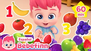 Aprendamos los Colores y Números | Maratón de las Mejores Canciones Infantiles | Bebefinn en español