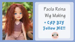 Doll Head Cap & Wig Making DIY tutorial & Hot water curl perm - Super Easy and Simple method