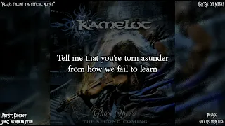 KAMELOT - THE HUMAN STAIN (LYRICS ON SCREEN)