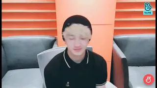 Chan singing Tenerife Sea by Ed Sheeran on vlive