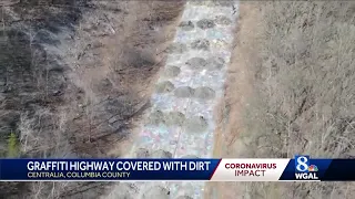 Centralia's Graffiti Highway covered with dirt due to concerns about crowds during pandemic