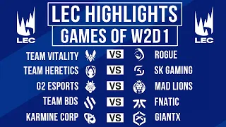 LEC Highlights ALL GAMES Week 2 Day 1 | LEC Winter 2024