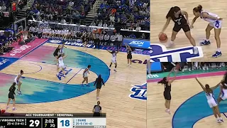 Georgia Amoore - Aus Playmaking Iverson? VT vs Duke (24pts 6-7 3's 5reb 7ast, ACC Semi-Final 3-4-23)