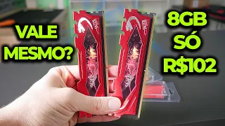 MEMÓRIA RAM JAZER DO ALIEXPRESS, 8GB 3200MHZ POR R$102, PRESTA MESMO? ANÁLISE E TESTES