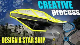 The CREATIVE process of building its tough (space engineers) Design a star ship #005