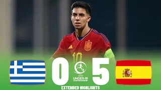 Spain vs Greece | Highlights | U19 European Championship 07-07-2023