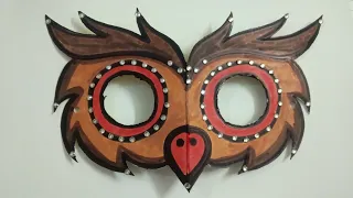 How to make Owl mask step by step for party...