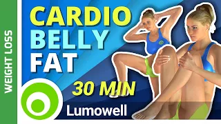 30 Minute Fat Burning Cardio Workout To Lose Belly Fat at Home