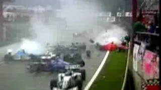 F1 Spa 1998 Start Crash