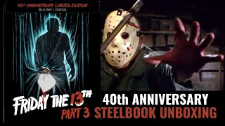 Friday the 13th Part 3 40th Anniversary Blu-ray Steelbook Unboxing