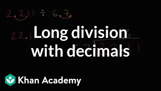 Long division with decimals | Arithmetic operations | 5th grade | Khan Academy