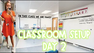 2021 CLASSROOM SETUP DAY 2 | lots of projects, new teacher planner, amazon finds & more!