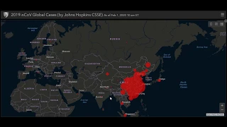 Карта распространения коронавируса на Feb 2, 2020 данные на Feb 1, 2020, 22 00 am  вирус в китае