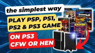 How to play PSP, PS1, PS2, PS3 Game on PS3 CFW/HEN
