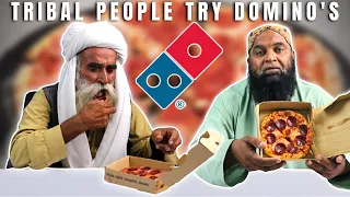 Tribal People Try Domino's Pizza For The First Time | Tribal People Try American Pizza